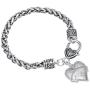 My Shape Diabetic Awareness Charm Clear Crystal Heart Bracelet Medical Alert Jewelry for Women