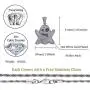 TOPGRILLZ Iced out CZ Cluster Lab Diamond Ghost Pendant 24” Stainless Steel Necklace Hip Hop