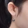 Ruth Bader Ginsburg Earrings RBG Earring Dissent Collar Black Dangle S925 Sterling Silver Ruth Bader Ginsburg Earrings RBG Earring Dissent Collar Black Dangle S925 Sterling Silver