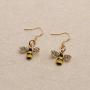 SEIRAA Bee Earrings Gold Bee Jewelry Bee Lover Gift Honeybee Drop Earrings Summer Jewelry Dainty Bee Gift