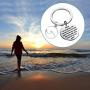 Gzrlyf Ocean Wave Keychain Inspiration Beach Gifts for Beach Lover Ocean Lover Surfer Waves are Inspiring