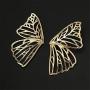 2 Pairs Cute Big Butterfly Stud Earrings s for Women Girls, Dainty Bohemian Gold Butterfly Wings Drop Dangle Earrings Jewelry