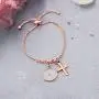 KUIYAI Mustard Seed Bracelet with Cross Charm Faith Real Mustard Seed Pendant Charm Jewelry for Christian Inspirational Gift