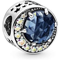 Pandora Jewelry Moon and Night Sky Cubic Zirconia Charm in Sterling Silver