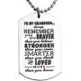 LParkin Grandson Gifts from Grandma Grandparents Grandson Necklace You are Braver Than You Believe Jewelry Dog Tag LParkin Grandson Gifts from Grandma Grandparents Grandson Necklace You are Braver Than You Believe Jewelry Dog Tag