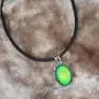 Magic Color Change Mood Stone in Antique Sterling Silver Finish Classic Oval Pendant Leather Necklace Mood Necklace Magic Color Change Mood Stone in Antique Sterling Silver Finish Classic Oval Pendant Leather Necklace Mood Necklace