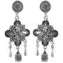 Saissa Silver Plated Oxidised Metal Bollywood Dangler Boho Earrings Indian Jewelry for Women Saissa Silver Plated Oxidised Metal Bollywood Dangler Boho Earrings Indian Jewelry for Women