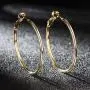 Hoop Earrings 2mm Thick 14K Gold Colored Lightweight Earrings for Women Girls Hoop Earrings 2mm Thick 14K Gold Colored Lightweight Earrings for Women Girls