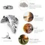 DESIGNSCAPE3D Cremation Jewelry for Ashes Stainless Steel Fish Shaped Urn Necklace for Ashes Keepsake Memorial Pendant Ashes Necklace with 20'' Chain + Gift Box + Filling Kit