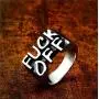 MAIHAO Fuck Off Punk Ring Jewelry Party Personalized Rings Birthday Graduation for Boy for Girl（Size 6-12）