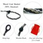 KIRIDA Waterproof Wax Coated Braided Rope Bracelet