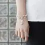 Inspired Silver - Silver Customized Charm Bracelet with Cubic Zirconia Jewelry Inspired Silver - Silver Customized Charm Bracelet with Cubic Zirconia Jewelry