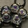 Top Plaza Fashion Glass Necklace Jewelry Universe Galaxy Nebula Space Cosmos Glass Ball Pendant Unique Special Birthday Christams Gift for Womens Girls