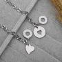 G-Ahora Mother and Daughter Matching Heart Bracelet Set for 2 3 4,Mothers Day Jewelry Gift for Mom from Daughter
