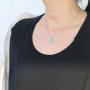 Initial Letter Necklace, Unique & Gentle 0.5'' Round Laser Engraved Disc, Personalized Alphabet Letter Pendant. Adjustable Necklace. Special message for your loved ones. Great father daughter gift