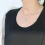 Initial Letter Necklace, Unique & Gentle 0.5'' Round Laser Engraved Disc, Personalized Alphabet Letter Pendant. Adjustable Necklace. Special message for your loved ones. Great father daughter gift