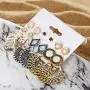 ZRosse 6 Piars Bohemian Leaf Flower Pearl Crystal Earrings Set Fashion Retro Zircon Crystal Charm Ear Studs for Women and Girls ZRosse 6 Piars Bohemian Leaf Flower Pearl Crystal Earrings Set Fashion Retro Zircon Crystal Charm Ear Studs for Women and Girls