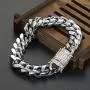 Jxlepe Mens Miami Cuban Link Chain White 15mm Stainless Steel Curb Necklace with cz Diamond Chain Choker Jxlepe Mens Miami Cuban Link Chain White 15mm Stainless Steel Curb Necklace with cz Diamond Chain Choker