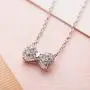 Carleen 925 Sterling Silver Cubic Zirconia CZ Simulated Diamond Small Cute Bow Tie Earrings Bangle Bracelet Pendant Necklace Jewelry for Women Girls Teens Carleen 925 Sterling Silver Cubic Zirconia CZ Simulated Diamond Small Cute Bow Tie Earrings Bangle Bracelet Pendant Necklace Jewelry for Women Girls Teens