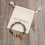 Self-Discovery Japa Mala Evolve Prayer Beads Yoga Bracelet with Golden Seashell Jewelry Charm