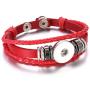 Lovglisten 6pcs Leather Bracelet Bangle for 18mm Snap Button Jewelry (1)