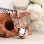 HOUSWEETY Baseball Stainless Steel Round Urn Pendant Necklace Memorial Ash Keepsake Cremation Jewelry (Gift Bag) HOUSWEETY Baseball Stainless Steel Round Urn Pendant Necklace Memorial Ash Keepsake Cremation Jewelry (Gift Bag)