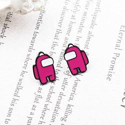 Stud Earrings Gift for Among Us Game Lovers