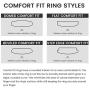 King Will Classic 6mm/8mm Tungsten Carbide Ring Wedding Band for Men Inlay Celtic Knot Engagement Ring Comfort Fit 6