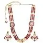 Efulgenz Indian Bollywood Multi Layered Faux Ruby Kundan Pearl Beads Bridal Wedding Floral Necklace Earrings Jewelry Set for Women Efulgenz Indian Bollywood Multi Layered Faux Ruby Kundan Pearl Beads Bridal Wedding Floral Necklace Earrings Jewelry Set for Women