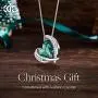 CDE Love Heart Necklaces and Earrings Jewelry Set for Women CDE Love Heart Necklaces and Earrings Jewelry Set for Women