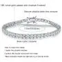 VOLUKA Cubic Zirconia Tennis Bracelet for Women White Gold/Gold/Rose Gold Plated CZ Bracelets for Men Girls 7.5in VOLUKA Cubic Zirconia Tennis Bracelet for Women White Gold/Gold/Rose Gold Plated CZ Bracelets for Men Girls 7.5in