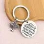 FUSTMW Adoption Gifts Keychain Adopted Child Gifts Stepdaughter Stepson Gifts from Stepmom Stepdad Adoption Jewelry You Will always have My Never Ending Love