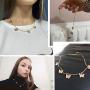 IFKM Butterfly Choker Necklace for Women, 14K Gold Plated Layered Chain Dainty Cute Butterfly Choker Pendant Charm Jewelry Necklace for Girls