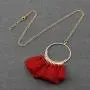 Manfnee Tassel Bohemian Earring Alloy Dangle&Drop Leather Teardrop Wood Earrings Jewelry Women