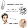 SHINEFUTURE Dangle earrings for women Bridal Earrings with Sparkling Dangle Lever Backed Earrings for Women