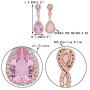 EVER FAITH Womens 925 Sterling Silver Zircon Wedding 8-Shaped Infinity Pierced Dangle Earrings Clear