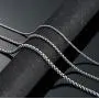 SANNYRA 2mm-7mm 16-38In Stainless Steel Rolo Chain Necklace Crude Chain Necklace for Men Women Jewelry SANNYRA 2mm-7mm 16-38In Stainless Steel Rolo Chain Necklace Crude Chain Necklace for Men Women Jewelry