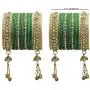 MUCH-MORE Ghungroo Style Latkan Punjabi Metal Bangles for Karva Chauth & Wedding Wear for Women & Girls MUCH-MORE Ghungroo Style Latkan Punjabi Metal Bangles for Karva Chauth & Wedding Wear for Women & Girls