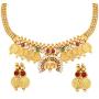Bodha 22K Traditional Indian Bollywood Designer Gold Coin Necklace Jewelry Set for Girls & Women (SJ_2688)