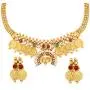 Bodha 22K Traditional Indian Bollywood Designer Gold Coin Necklace Jewelry Set for Girls & Women (SJ_2688)