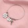 SEIRAA Physical Therapist Assistant Gift She Believe She Could Bracelet PTA Graduation Gift PTA Caduceus Jewelry Therapy Gift