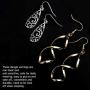 20 Pairs Alloy Earrings with 8 PCS Gold,12 PCS Sliver,20 Styles of Earrings for Women Girls Jewelry Fashion and Valentine Birthday Party