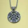 enhong Celtic Knot Necklace for Men,Stainless Steel Magic Double Side Solid Heavy Pendant with Chain