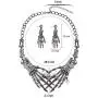 Halloween Punk Necklace arrings Set Hypoallergenic Gothic Skull Skeleton Choker Necklace Earrings Jewelry Set For Women Girls Including 1 Chunky Necklace 1 Drop Earrings Halloween Punk Necklace arrings Set Hypoallergenic Gothic Skull Skeleton Choker Necklace Earrings Jewelry Set For Women Girls Including 1 Chunky Necklace 1 Drop Earrings