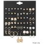 51 Pairs Earrings Set Hoop Earrings Set Earrings for Women Small Hypoallergenic Dangle Drop Statement Earring Set Jewelry Set