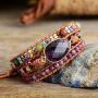 YGLINE Boho Handmade Natural Stone Wrap Bracelet for Women Colection
