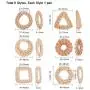 PH PandaHall 12pcs Woven Charms, Rattan Earring Linking Rings Connector Woven Bohemian Straw Wicker Braid Drop Dangle Pendants for Summer Straw Wicker Braid Earrings Jewelry Making PH PandaHall 12pcs Woven Charms, Rattan Earring Linking Rings Connector Woven Bohemian Straw Wicker Braid Drop Dangle Pendants for Summer Straw Wicker Braid Earrings Jewelry Making