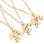 3 Pcs Best Friends Forever Engraved Necklace Broken Heart Charm Pendant Set BFF Friendship Necklace (Gold - '' We are sisters connected at heart '') 3 Pcs Best Friends Forever Engraved Necklace Broken Heart Charm Pendant Set BFF Friendship Necklace (Gold - '' We are sisters connected at heart '')