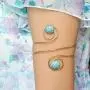 Q&Q Fashion Egypt Cleopatra Turkey Double Blue Stone Swirl Spiral Dancer Upper Arm Cuff Armlet Armband Bangle Dia. 6.8cm(2.67'') Q&Q Fashion Egypt Cleopatra Turkey Double Blue Stone Swirl Spiral Dancer Upper Arm Cuff Armlet Armband Bangle Dia. 6.8cm(2.67'')