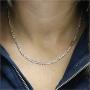 925 Sterling Silver 3.5MM - 8MM Figaro Link Chain Necklace - Silver Figaro Link Necklace for Men, Sterling Silver Necklace 18-30, Made in Italy, Men and Women, Genuine, Authentic
